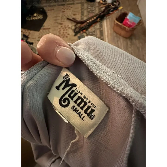 Show Me Your Mumu Taupe Jenn Formal Maxi Dress Size Small - Picture 5 of 6